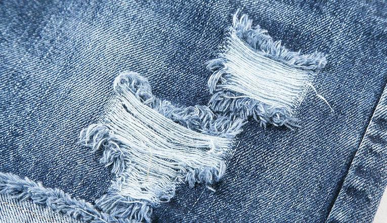 Women's Denim Shorts Ripped Boxer High Waist Female Short Jeans Pants Cheap Offer Aesthetic Hot Kpop Harajuku Fashion Stretchy