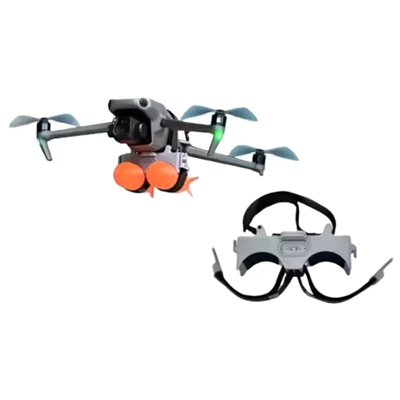 (NEW) Drone Double Thrower Light Induction Remote Control Distance Unlimited Rescue Delivery For DJI Mini4/4Pro - Elanique