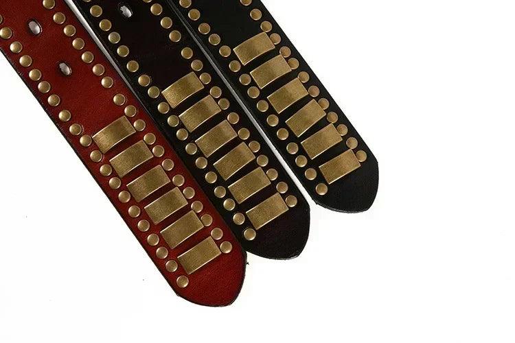 Stylish decorative waistband |original leather pin buckle punk belts | hip hop dress | for men and women