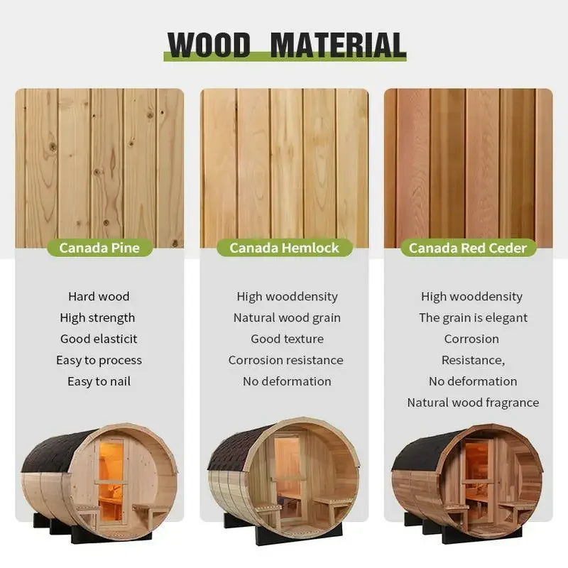 Custom.2025 New 2-6 People Outdoor Traditional Intelligent Sauna Room Factory Sauna Steam Shower Room