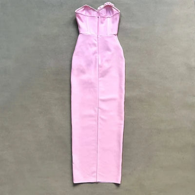 Pink Red Women Off the Shoulder Florals Bodycon