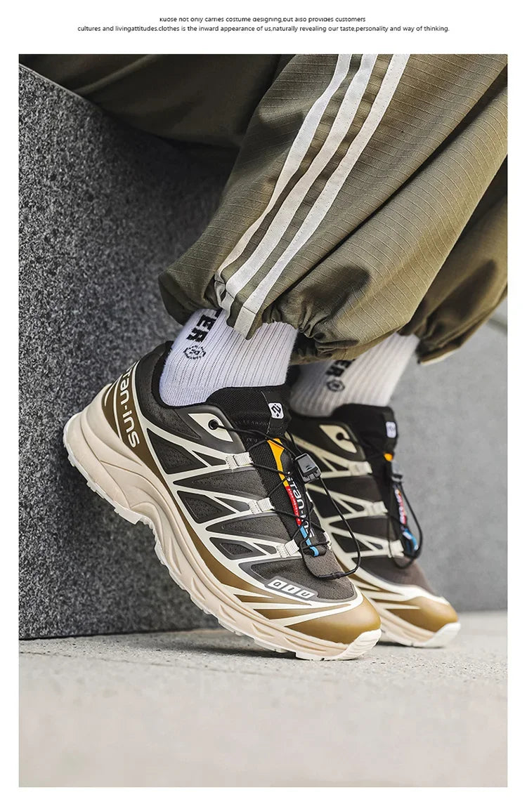 Athletic Shoes For Men Outdoor Hiking Boots New Product Fashion Men Casual Shoes Light Running Sneakers Breathable Elastic Band