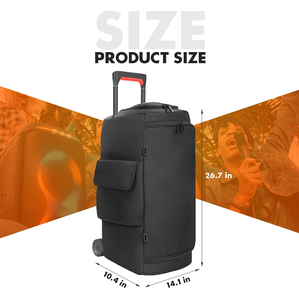 Speaker Carry Cover Waterproof Padded Speaker Protective Cover Double-Sided Speaker Storage Bag for JBL PARTYBOX Storage Bag