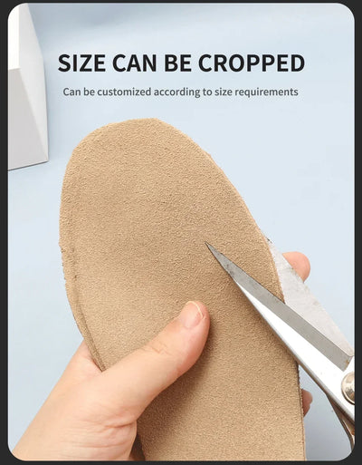 Deodorant Trimmed Cowhide Insoles for Children Shoe Insole Trimmable Men's Sneakers Ankle Boots for Women Sneaker Women's Boot