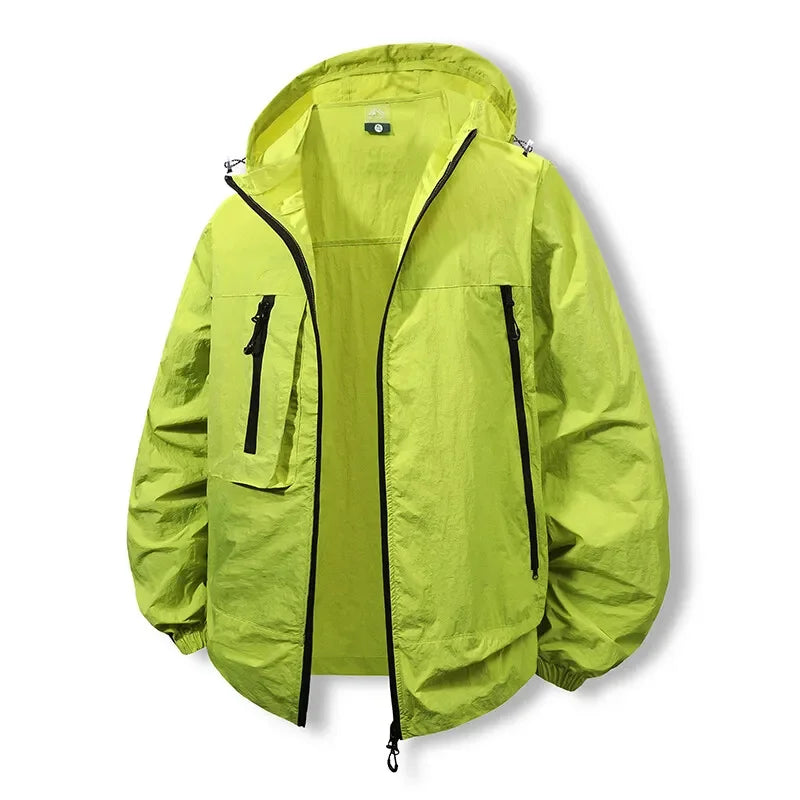 Summer Hooded Jacket Men Women Sun Protection Clothing Fishing Hunting Clothes Quick Dry Skin Windbreaker