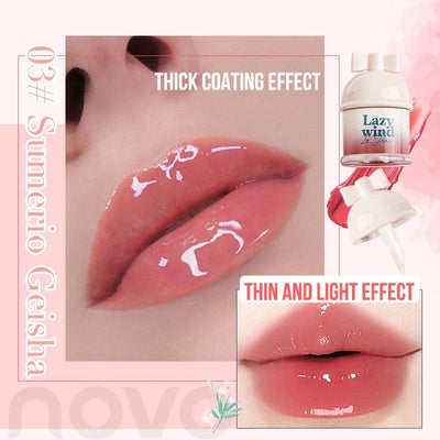 Mirror Gloss Jelly Lipstick, Long Lasting Waterproof Lip Glaze, Contains butter from avocado trees and sunflower seed oil