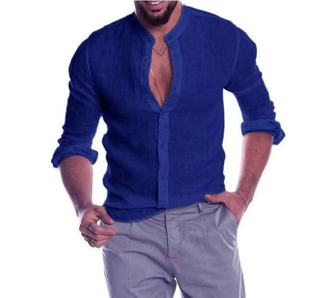 Men's Clothes Party Long Sleeve Shirt Summer