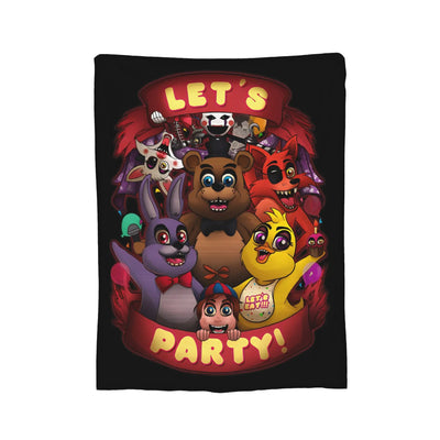 FNAF At Freddys Blankets Fleece Textile Decor Multi-function Super Soft Throw Blankets for Sofa Bedroom Bedspreads