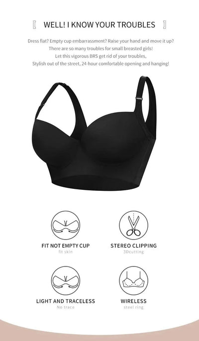 Women Full Coverage Push Up Bra Underwire Sculpting