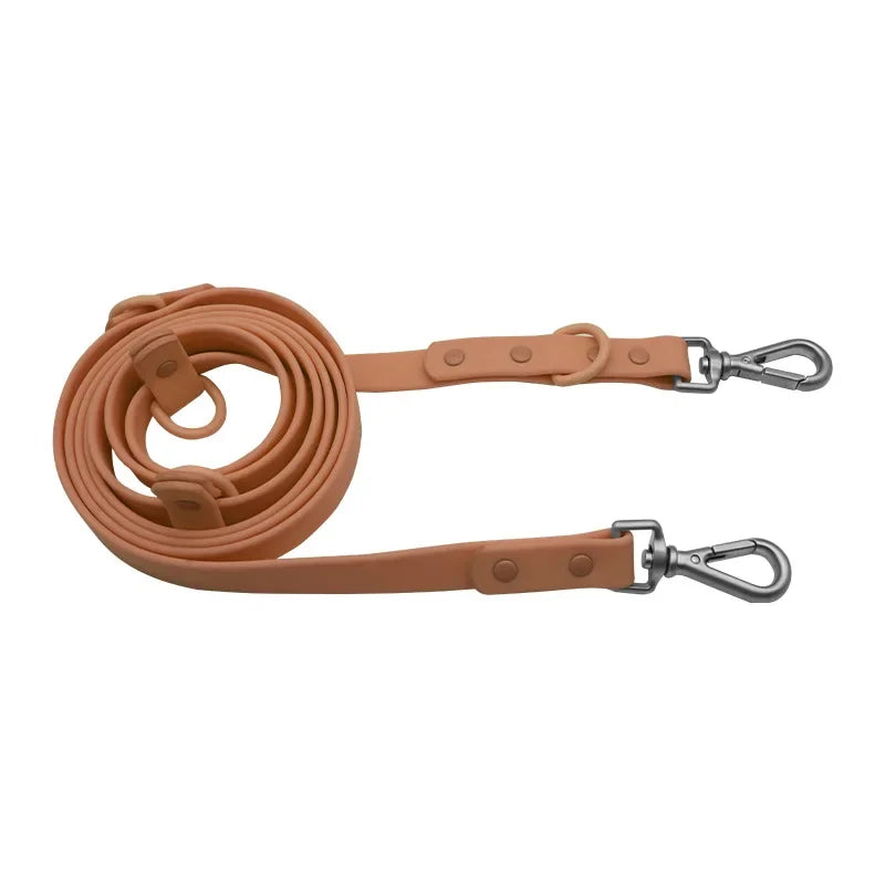 PVC Multifunctional Dog Leash Double Headed Buckle Pet Leashes For Medium Big Dogs Rope