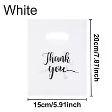 100PCS Thanksgiving Gift Bag Black Product Shopping Bag Candy Gift Packaging Thanksgiving Wedding Birthday Party Decoration