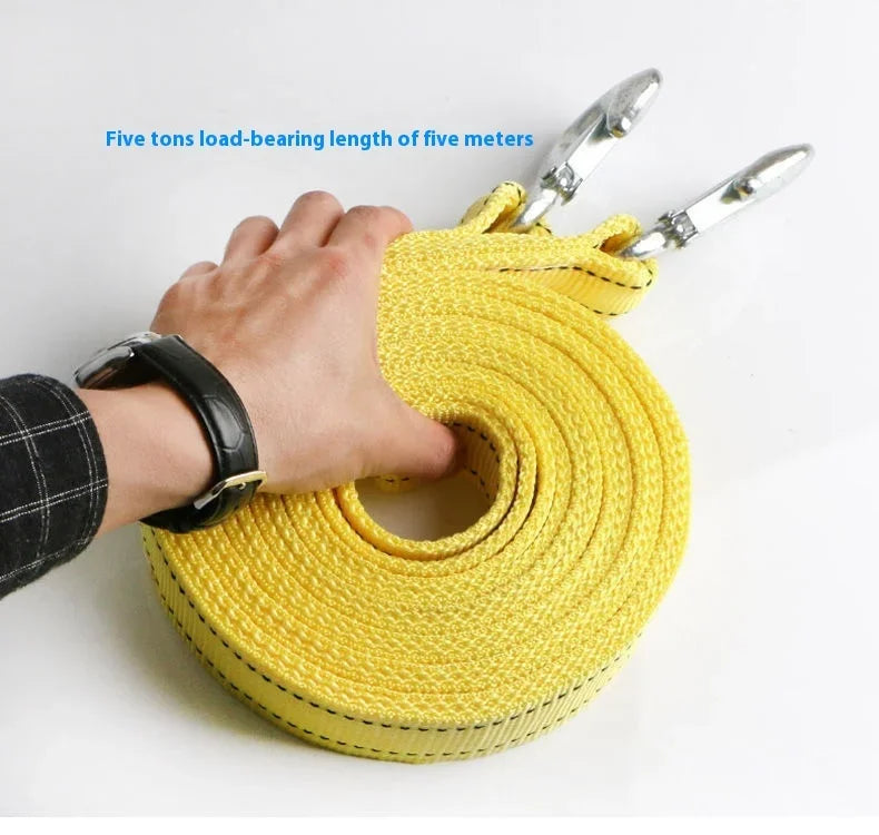 Car Trailer Rope Rescue Rope Eagle Hook Nylon Traction Rope Strong Thickened Durable 3m 4m 5m Double Trailer With Suv Motorcycle