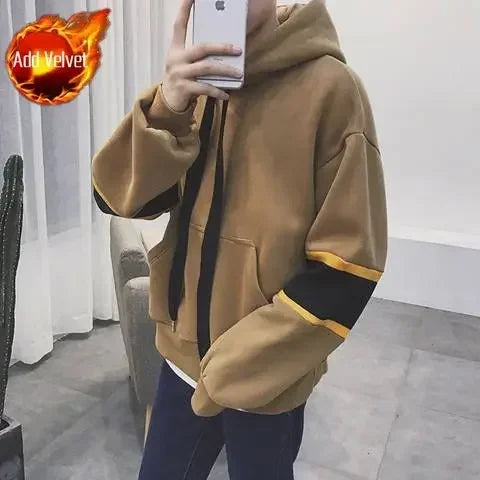 Sweatshirts for Men Loose Warm Winter Man Hoodies Welcome Deal Luxury Sweat Shirt Cotton Simple New In Designer Autumn Emo Cheap