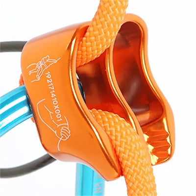 Downhill Be-lay Rappel Device Hardware Safety Ring Rock Climbing Rappel ATC Professional Climbing Descender Mountaineering