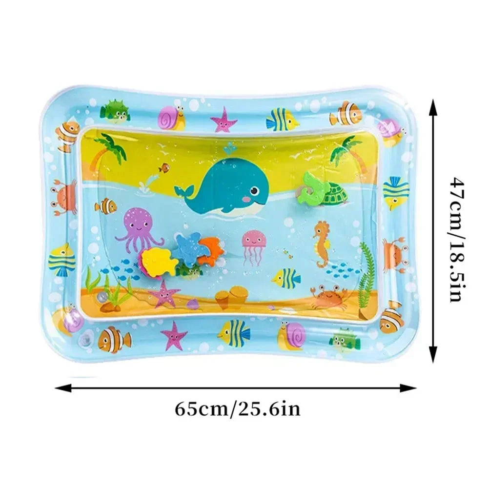 1pc PVC Inflatable Baby Water Play Mat For Kids Tummy Time Sensory Stimulation Early Learning Activity Toy