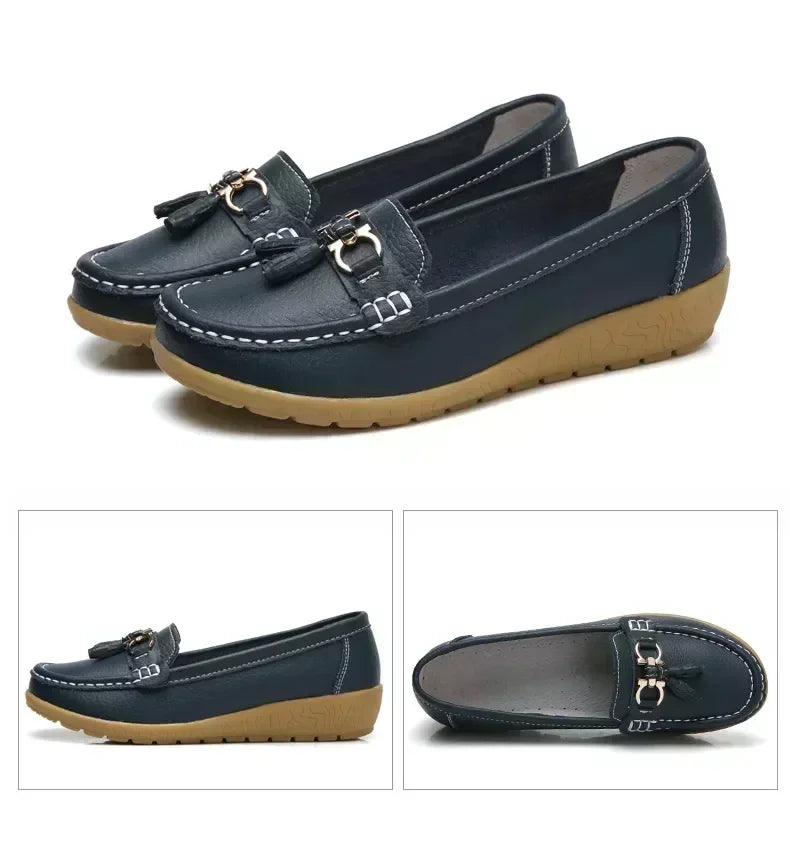 Women slip on loafers flat shoes moccasins casual sneakers