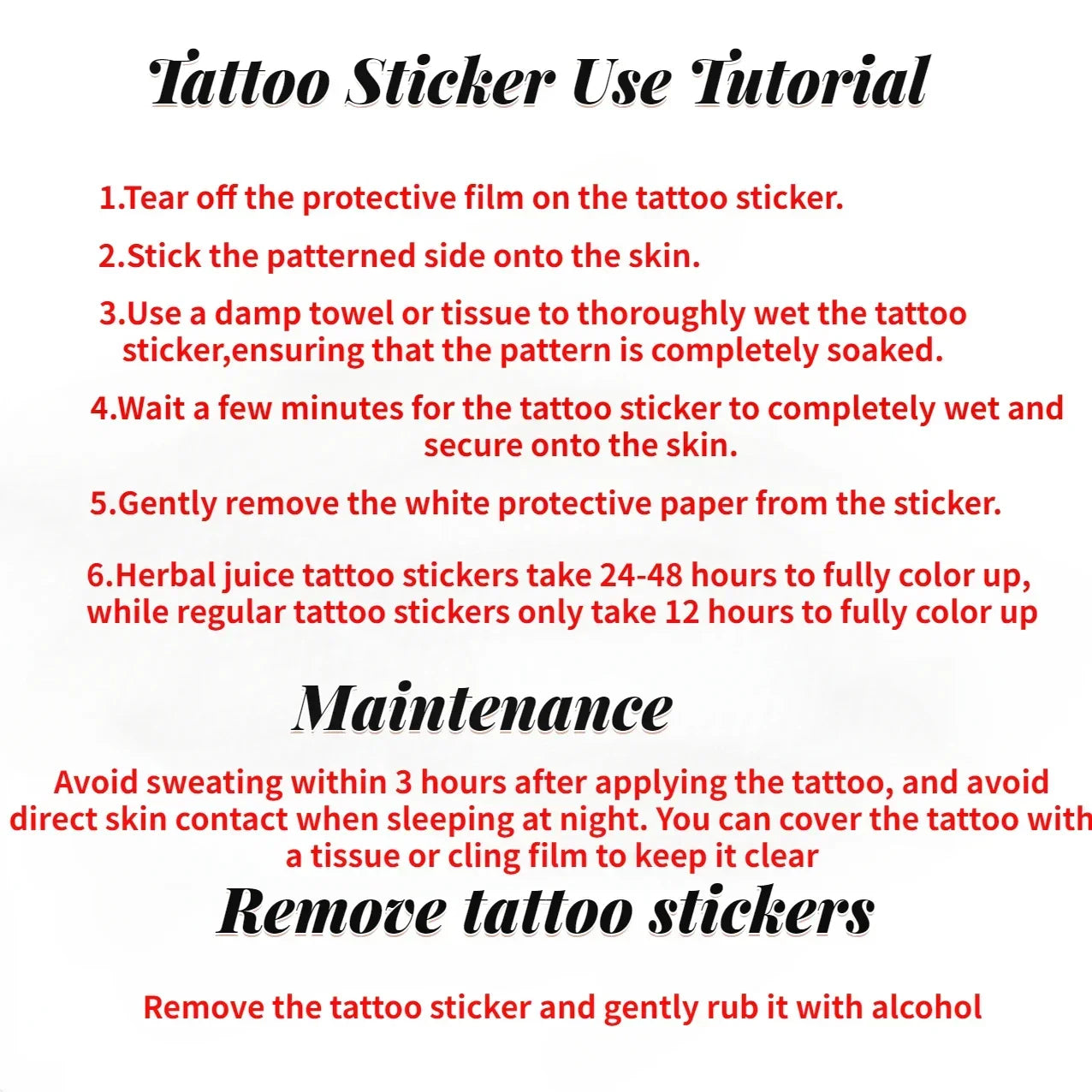 Temporary Tattoos Man Sexy Hotwife Dark Moon Herbal Juice Tattoo Sticker Fake Tatto Half Arm Abdomen Waterproof Hip Hop Tatuaje
