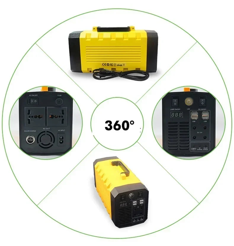 portable solar power bank charger /solar panel enegery inverter battery system