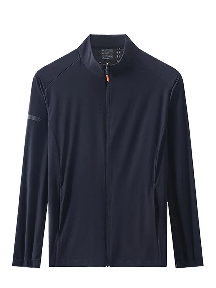 Summer Men's Jackets UV Blocking Skin Coats UPF40+ Sunscreen Outdoor Clothing Sun Protection Thin Windbreakers Big Size 8XL