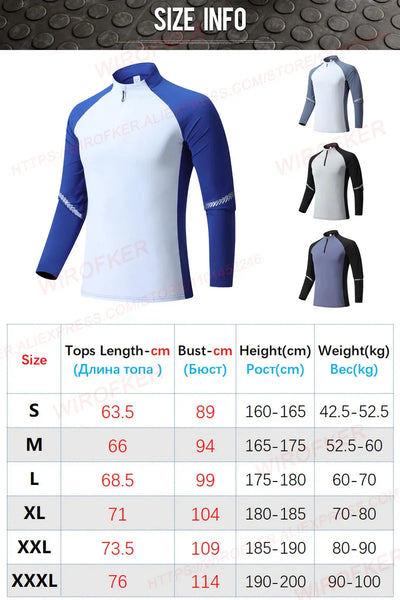 Athletic Pullovers Sport Shirt Men Fitness Training Tops Gym Casual Running Long Sleeve Male Outerwear Jogging Sport Clothing