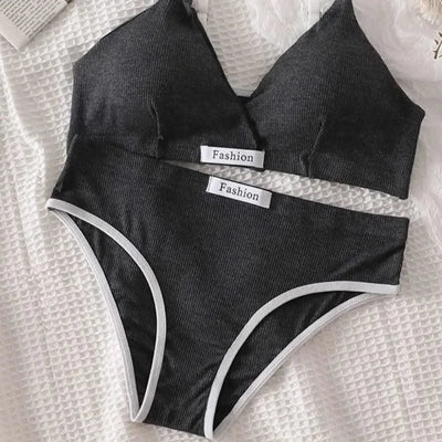 Women Cotton Bra And Panties Set