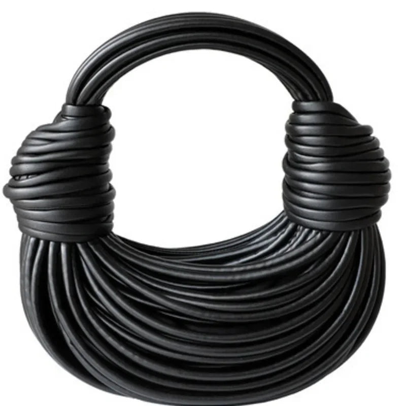 Handbags for Women 2025 New in Gold Luxury Designer Brand Handwoven Noodle Bags Rope Knotted Pulled Hobo Silver Evening Clutch