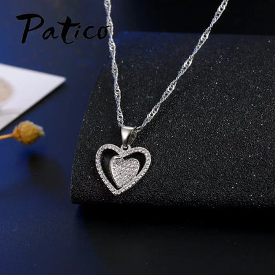 Wedding Jewelry Sets For Brides Fine Silver Drop Crystal Earrings Necklace Wedding Jewelry Genuine 925 Sterling Silver