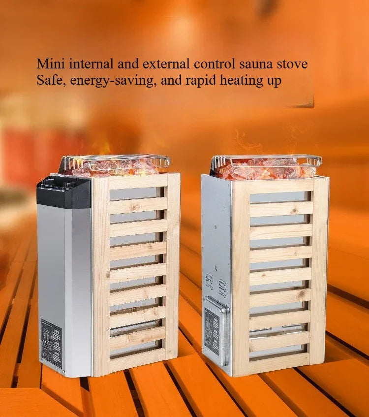 220V Stainless Steel Sauna Heater  Home Use Heating Furnace Room Dry Equipment