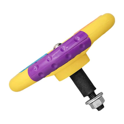 Durable Kids Toy Car Steering Wheel For Bumper Car Multicolor Universal With Screws Plastic Handle Gift Vocal Toys Electronic