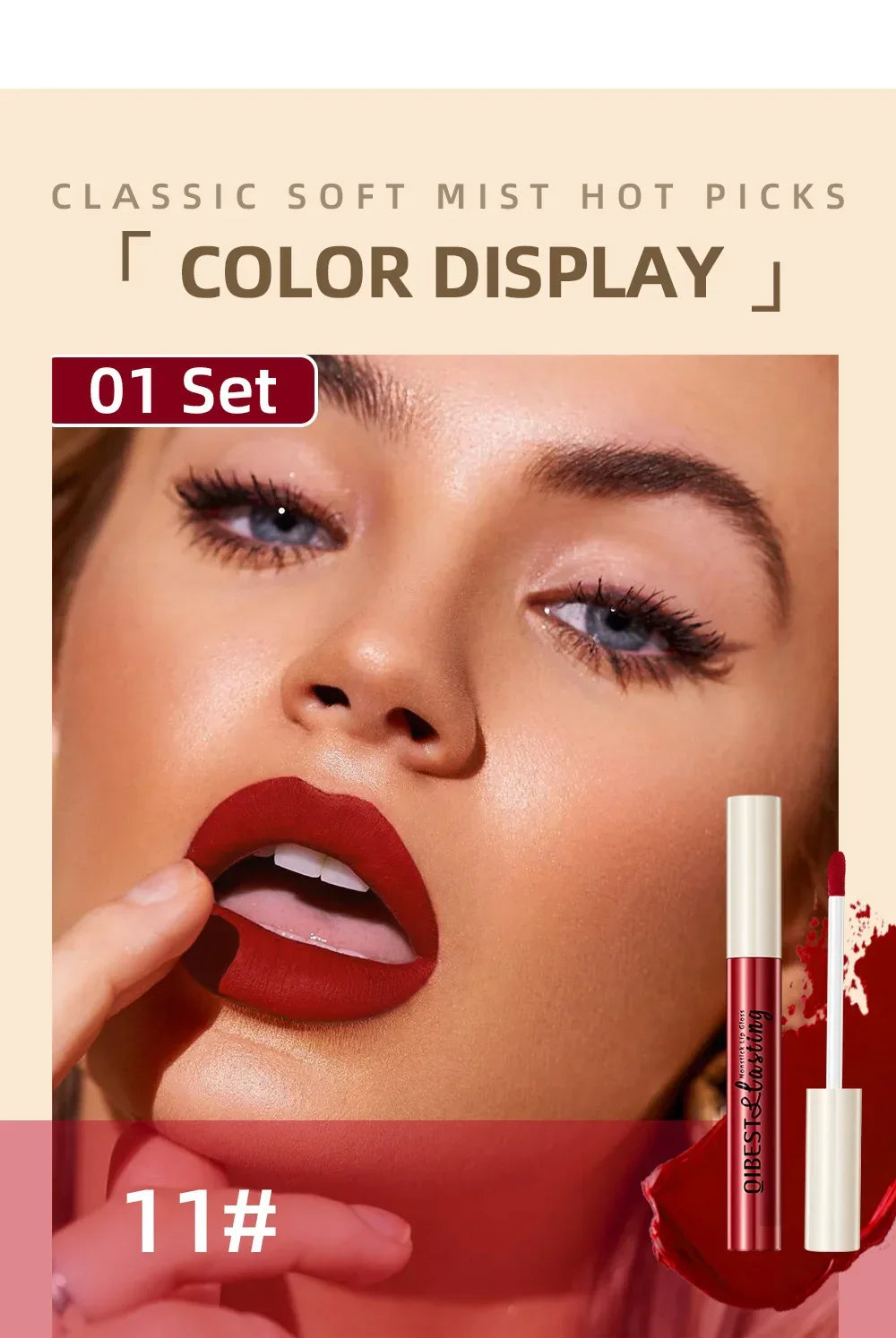 Luxury Matte Lip Gloss Set 12 Waterproof Shades Non Sticky Long Lasting Lipstick Kit For Daily Party Makeup