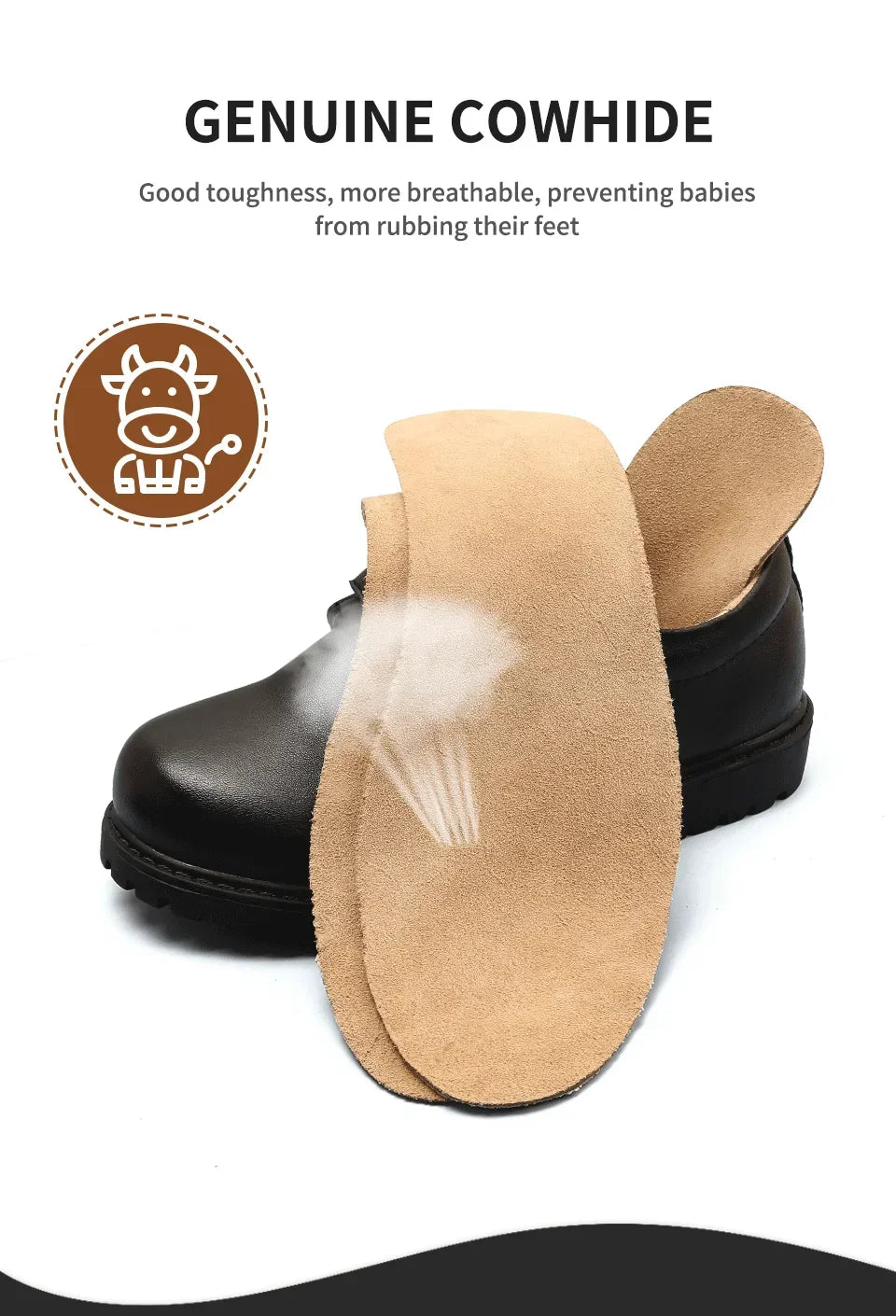 Deodorant Trimmed Cowhide Insoles for Children Shoe Insole Trimmable Men's Sneakers Ankle Boots for Women Sneaker Women's Boot