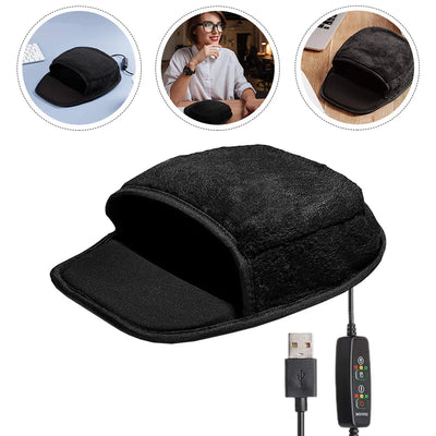 Heated Mouse Pad Winter USB Heating Warm Hand Warmer Soft Comfortable Mouse Cushion Office Desk Laptop Mat Winter Hand Warmer