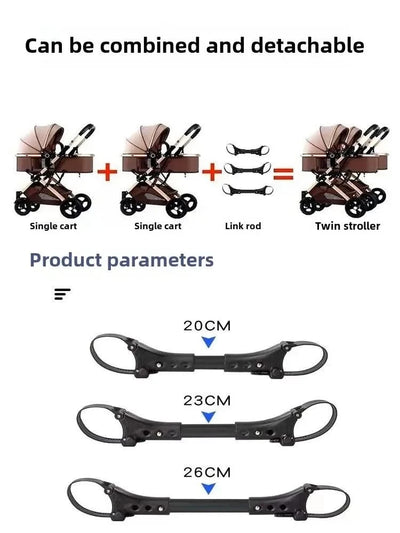 3-in-1 Twin Baby Stroller with Car Seat,portable Foldable Baby Stroller High View Newborn Baby Stroller Can Sit and Lie