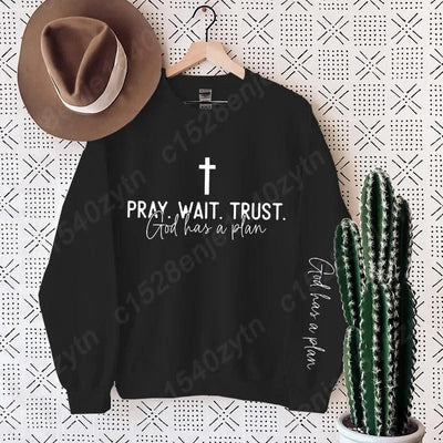 Uplifting Christian Quote Crewneck Sweatshirt, Long Sleeve, Women's