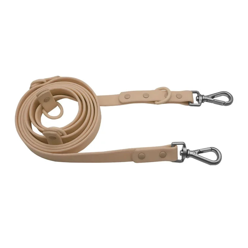 PVC Multifunctional Dog Leash Double Headed Buckle Pet Leashes For Medium Big Dogs Rope