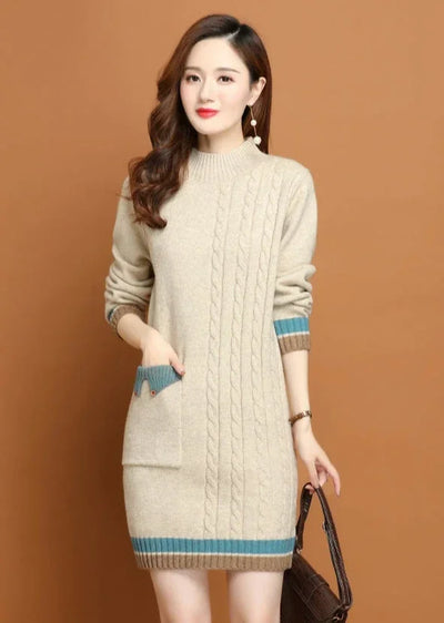 Woman Knitted Dress Bodycon Crochet Dresses for Women Cheap Casual Thic X Elegant Luxury Long Sleeve Aesthetic Sensual Sexy Xxl