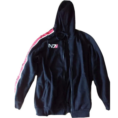 Mass Effect Hoodie Zip Up Hooded Sweatshirt Women Men
