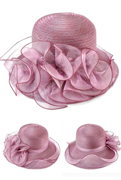 Summer hats for women Organza flower mesh sunshade hat vacation beach hat wide brimmed sun hat Sun protection sombreros de mujer