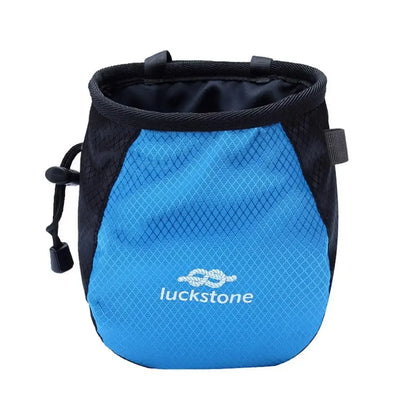 Bouldering Chalk Bag Storage Pockets Rock Climbing Chalk Bag with Chalk Brush Magnesium Powder Bag for Climbing Weightlifting
