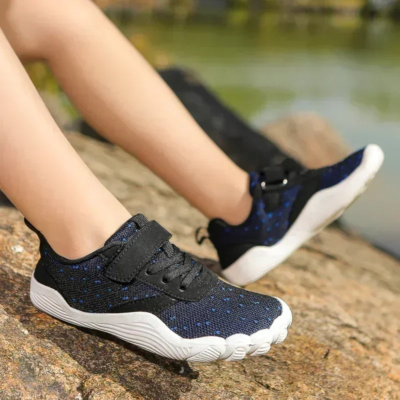 Kids barefoot shoes wide toe minimalist zero drop slipstop toddler children beach aqua water walking sneakers babies