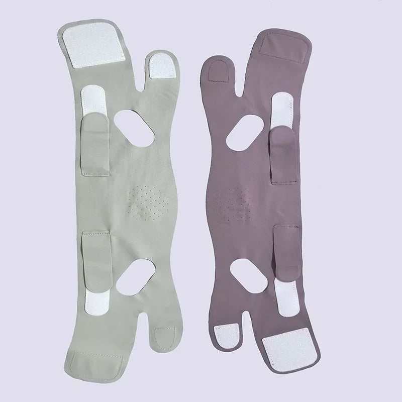 Portable Adjustable Face Tightening Bandage Face Lifting Belt Breathable V Shaped Slimming Bandage Resuable Facial Lifting Strap