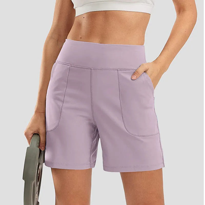 Seamless Sport Shorts For Women Summer Elastic Scrunch High Waist Push Up Tummy Control Gym Fitness Workout Yoga Shorts