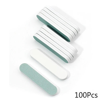 50/100Pcs Nail Buffers Blocks With Different Grits 600 3000 Sanding Nail Art Tips Tool File Washable Accessories Manicure Buffer