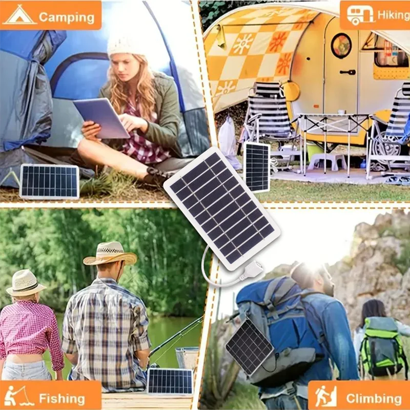 Portable Solar Panel Compact, Lightweight & Waterproof for Outdoor, Camping, Hiking, RV, Backpack & Emergency Charging