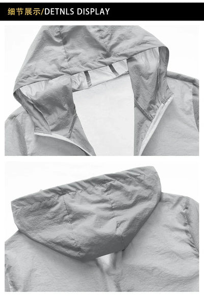 New Summer Hooded Jacket Men Women Waterproof Sun Protection Clothing Fishing Hunting Clothes Quick Dry Skin Windbreaker Coats