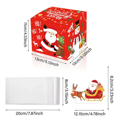 Fun Christmas Gift Box Christmas Money Box Cake Cupcake Muffin Box Party Cash Box for Christmas Packing Decor