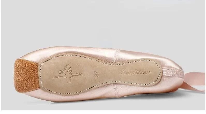 Women Professional Ballet Dance Shoes Child and Adult Ballet Pointe Dance Shoes with Ribbons Shoes Woman Zapatos Mujer Sneakers