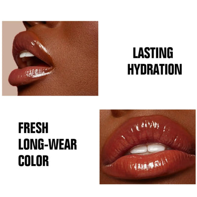 Long Lasting Lip Gloss Vitamin E Infused Plumping Glaze Hydrating Nude Color Liquid Balm Glossy Makeup Shine