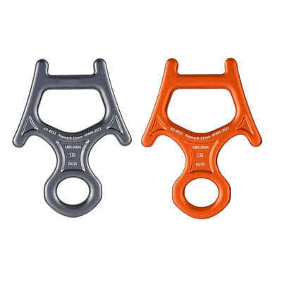 Aluminum Alloys Downhills Descender Rappel Belays Abseiling Mountaineering Device for Rock Climbing and Succour