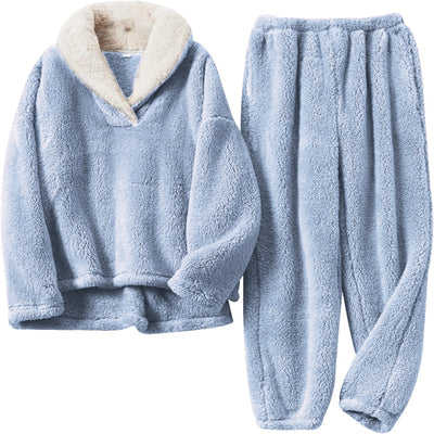 Coral Fleece Adult Blanket Pajamas Women Fall/winter Flannel